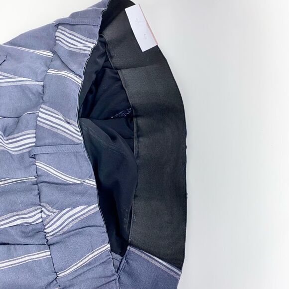 Lane Bryant high rise cropped pinstripe linen lightweight pants 20 - Picture 6 of 11